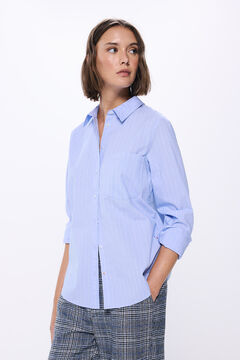 Springfield Camisa rayas  azul mezcla