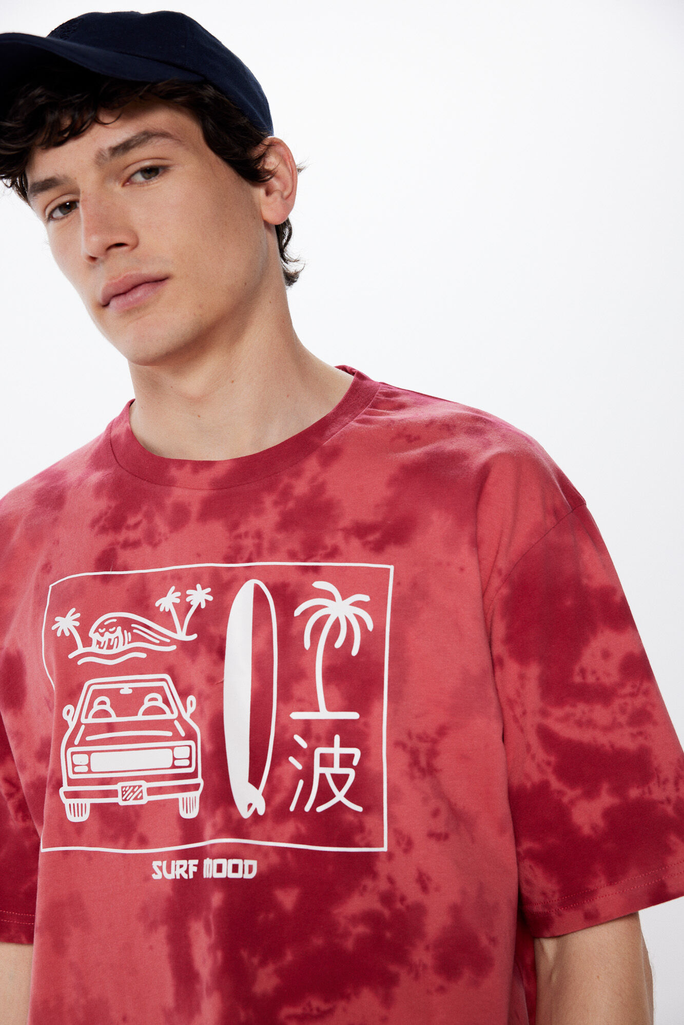 Springfield Playera surf tie dyed rojo