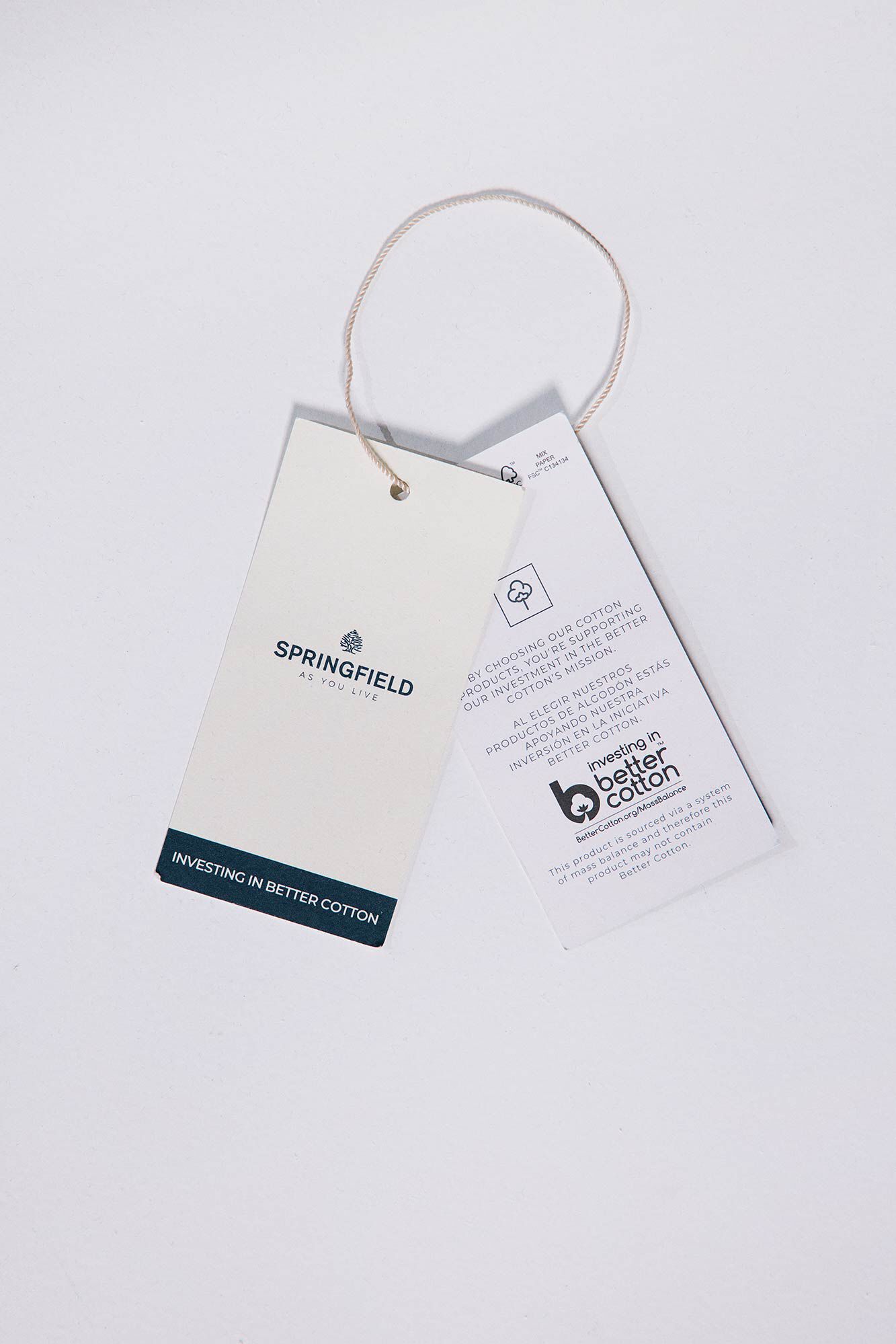 Springfield Playera manga larga cortes nude