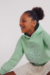 Springfield Sudadera árbol niña verde