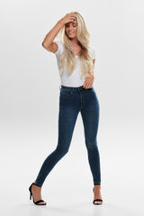 Springfield Jeans Skinny Tiro Alto azulado