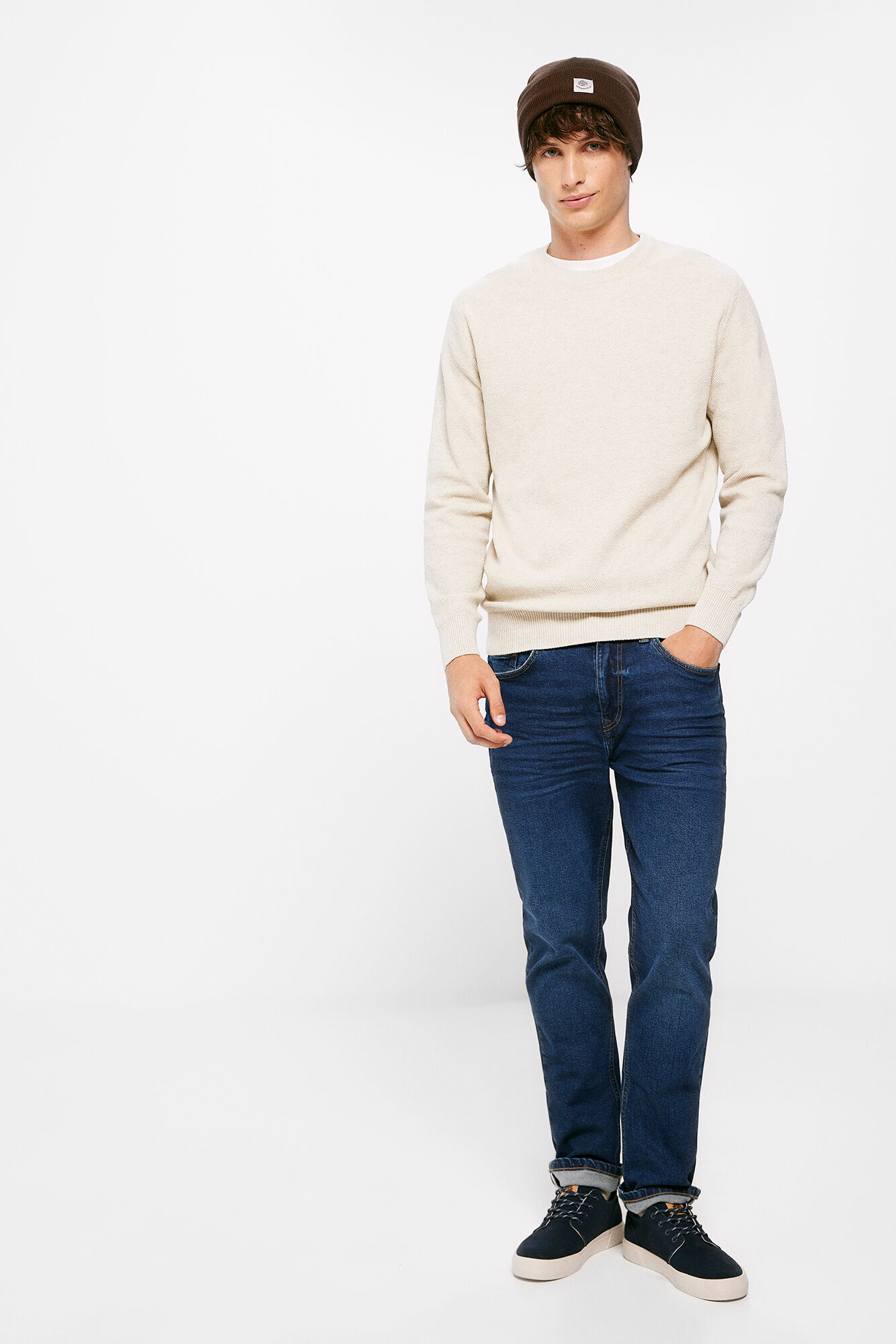 Springfield Su&eacute;ter estructura torzal gris