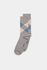 Springfield Calcetín rombos gris