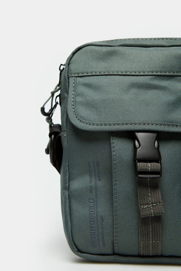 Springfield Bolso mediano casual verde marfil