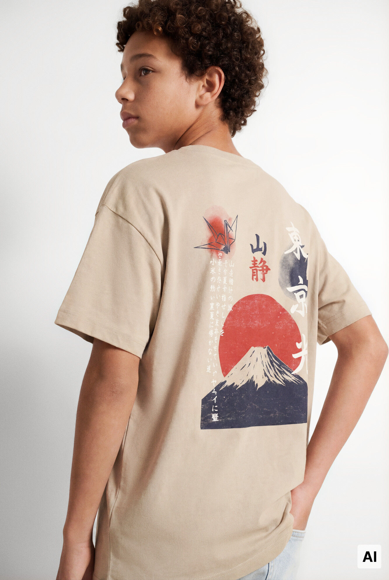 Springfield Kids Playera manga corta Monte Fuji ni&ntilde;o