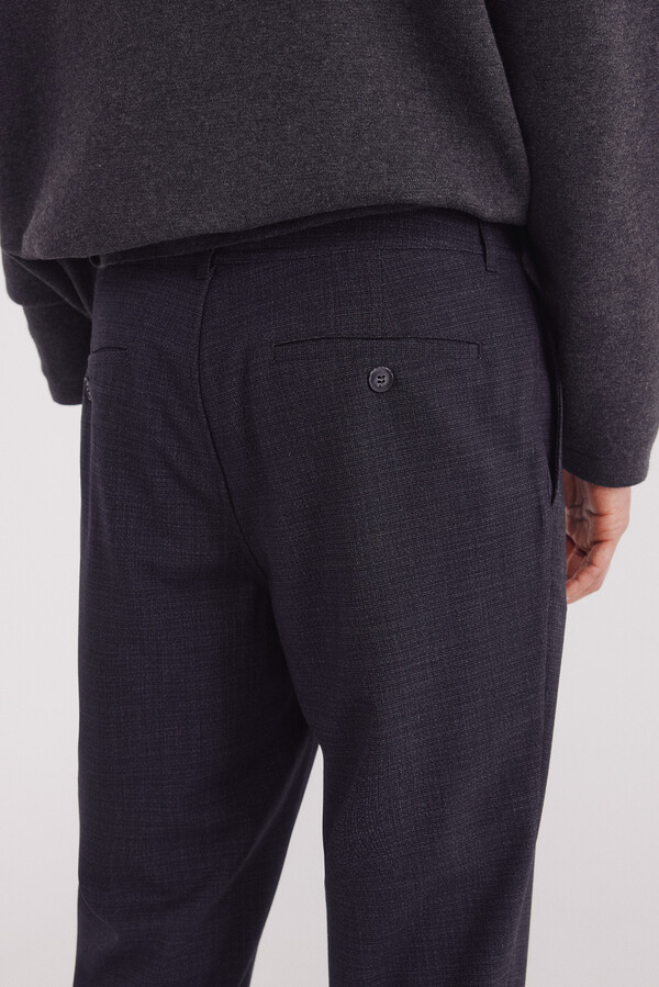 Springfield Pantalón chino jogger estructura gris