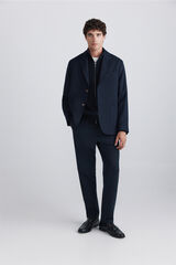 Springfield Blazer relaxed fit azulado