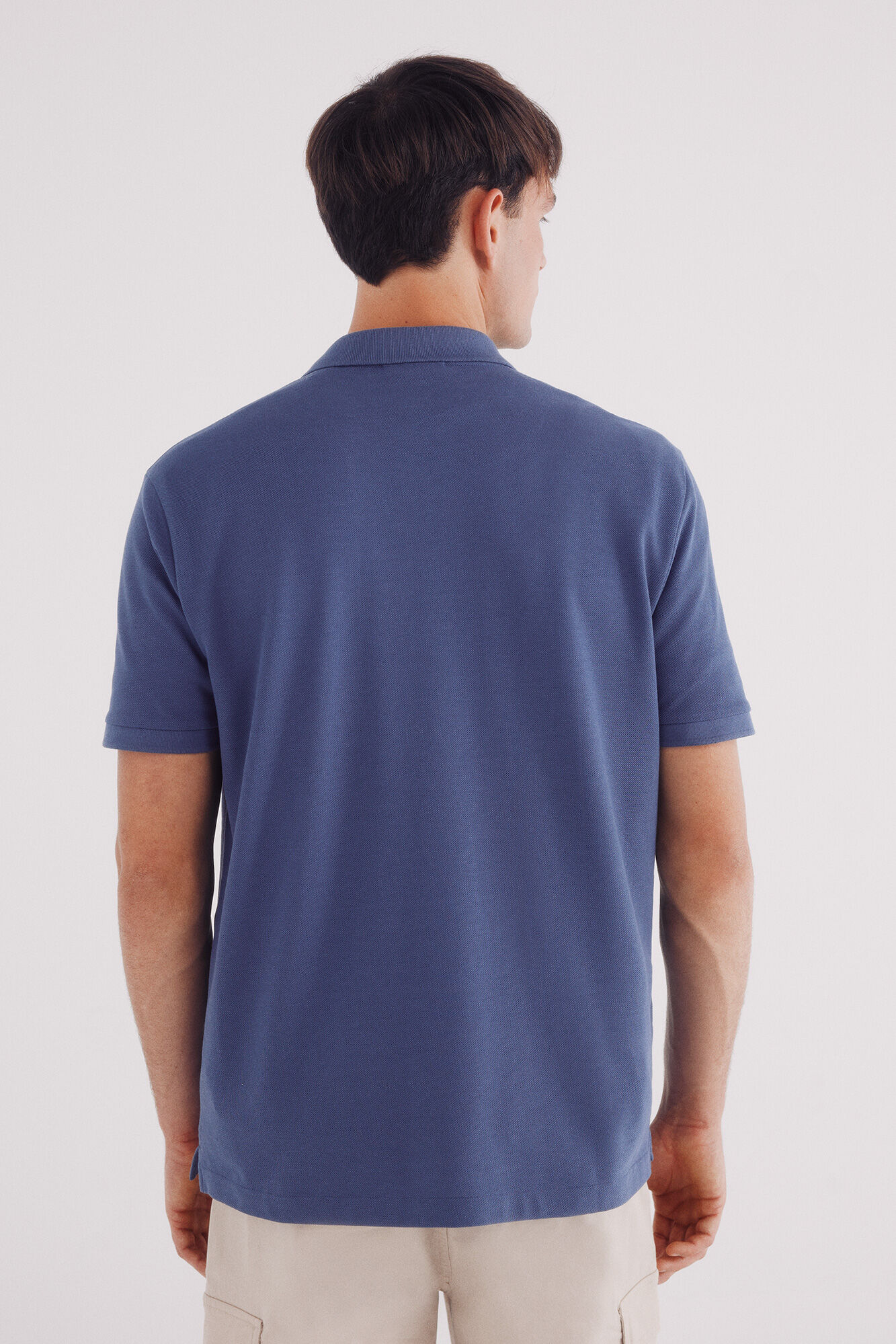 Springfield Polo piqu&eacute; b&aacute;sico regular fit azul