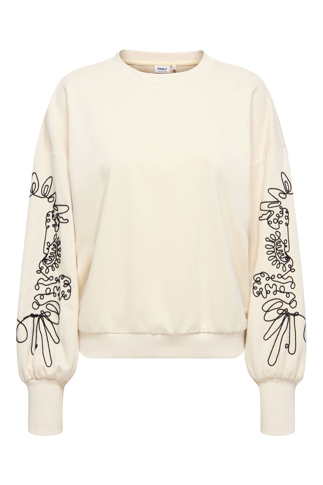 Only Sudadera de cuello redondo gris