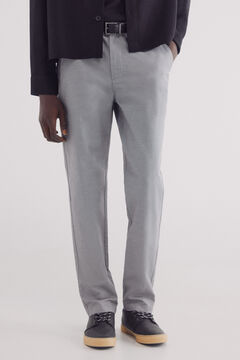 Springfield Pantalón chino estructura comfort fit gris