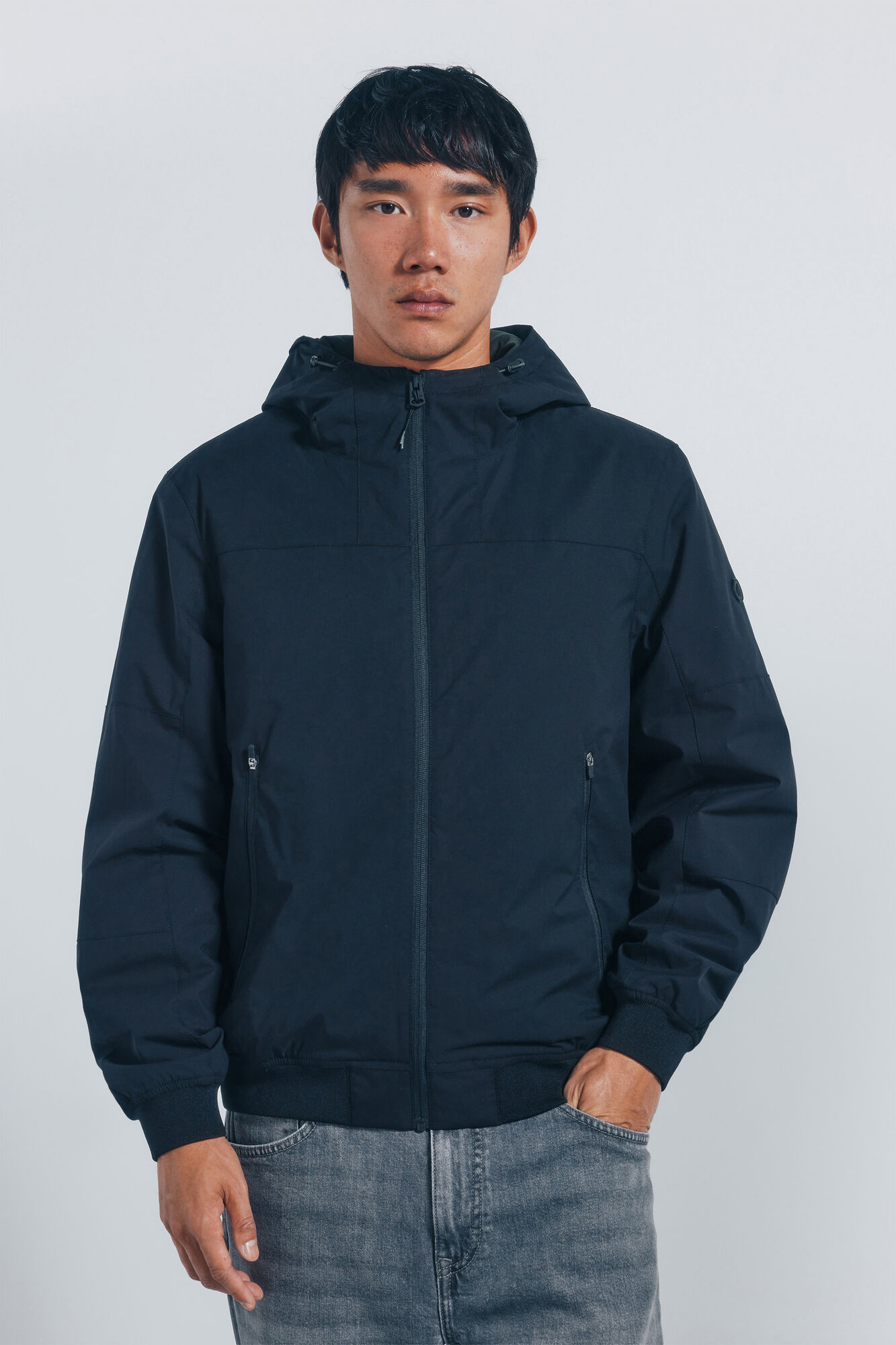 Springfield Chamarra t&eacute;cnica acolchado negro