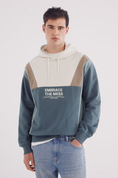 Springfield Sudadera capucha cortes azul