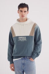 Springfield Sudadera capucha cortes azul