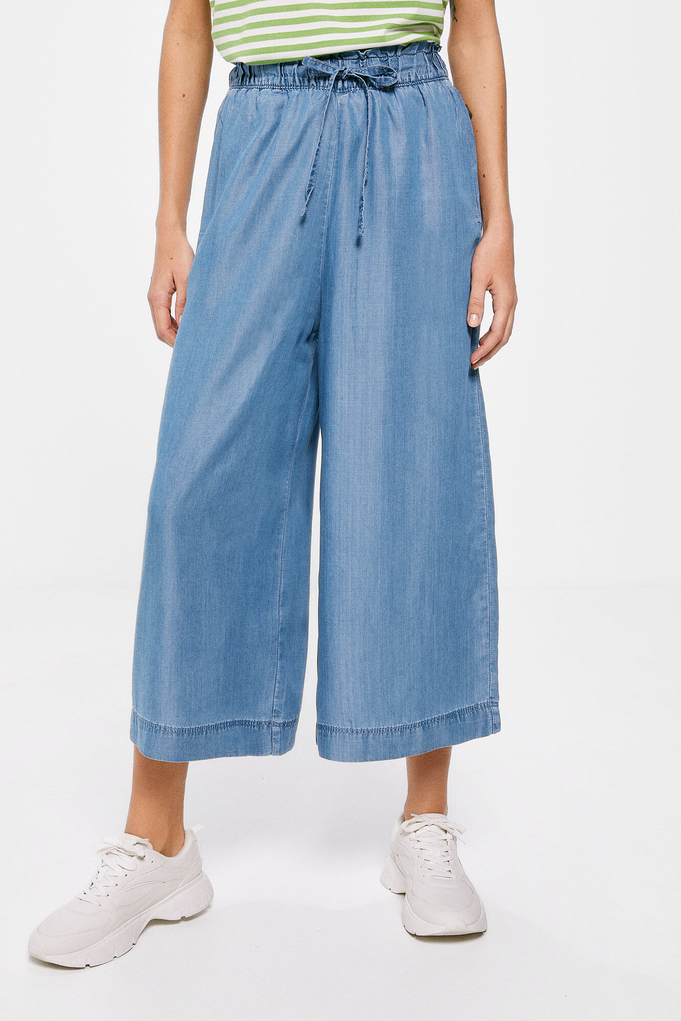 Pantaloni culotte jeans shop