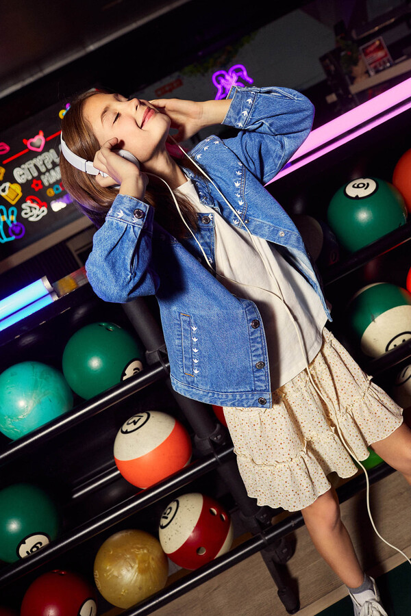 Springfield Kids Chaqueta denim bordado niña azul