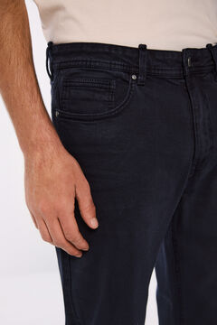 Springfield Pantalón color lavado slim fit marino