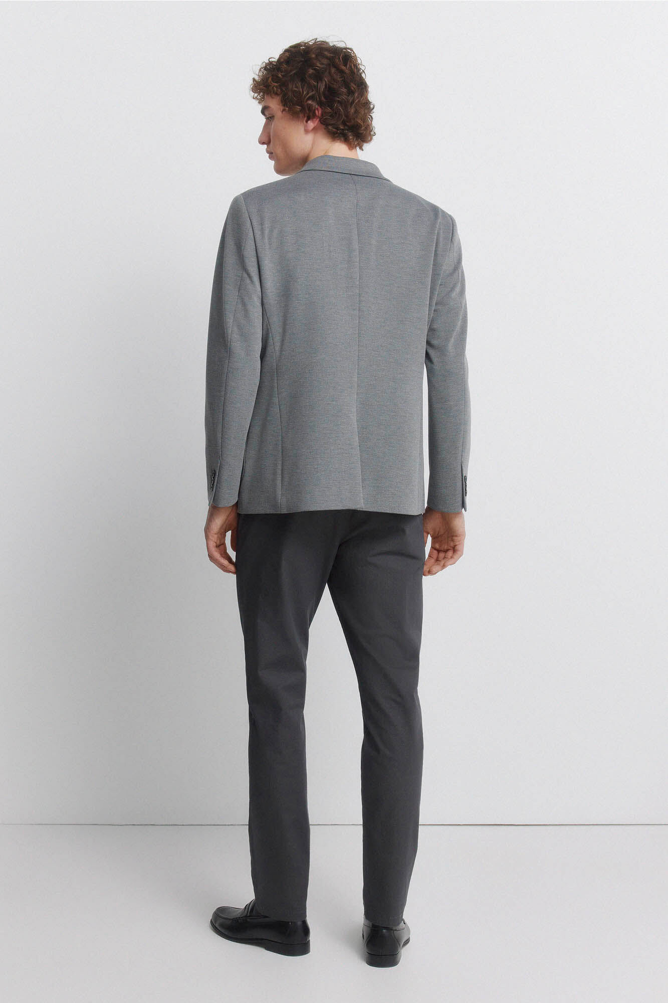 Springfield Pantal&oacute;n chino microestampado slim fit gris