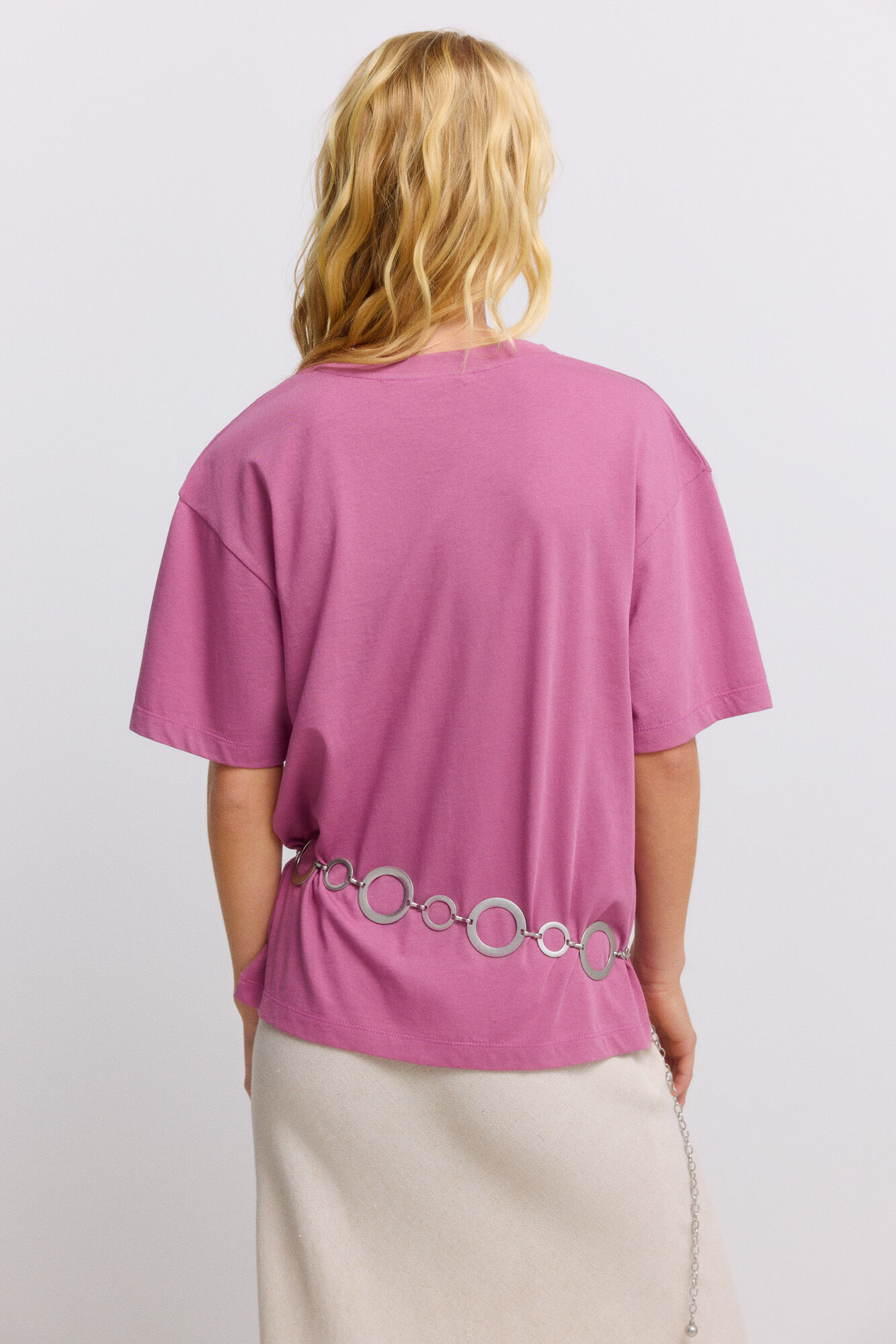 Springfield Playera de manga corta "chiringuito modo on" morado/lila