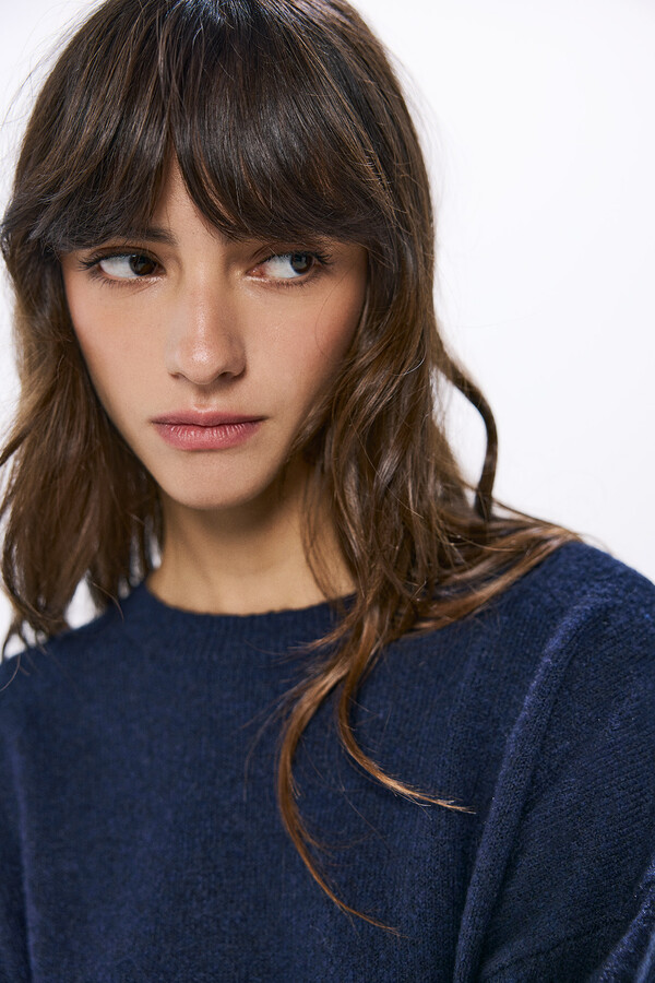 Springfield Suéter tejido combinado marino