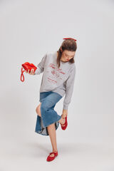 Springfield Sudadera "True love" gris