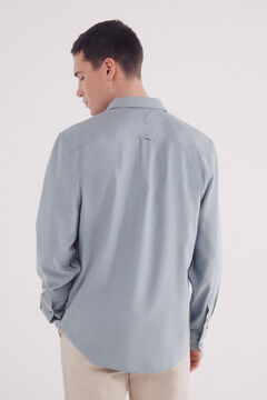 Springfield Camisa tencel azul