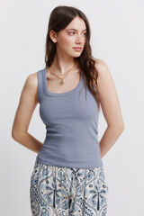Springfield Playera de tirantes nadadora azul indigo