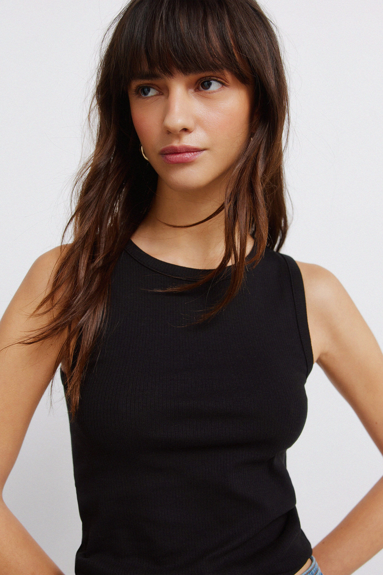 Springfield Playera b&aacute;sica nadadora negro