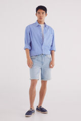Springfield Bermuda vaquera básica lavado claro slim fit azul indigo