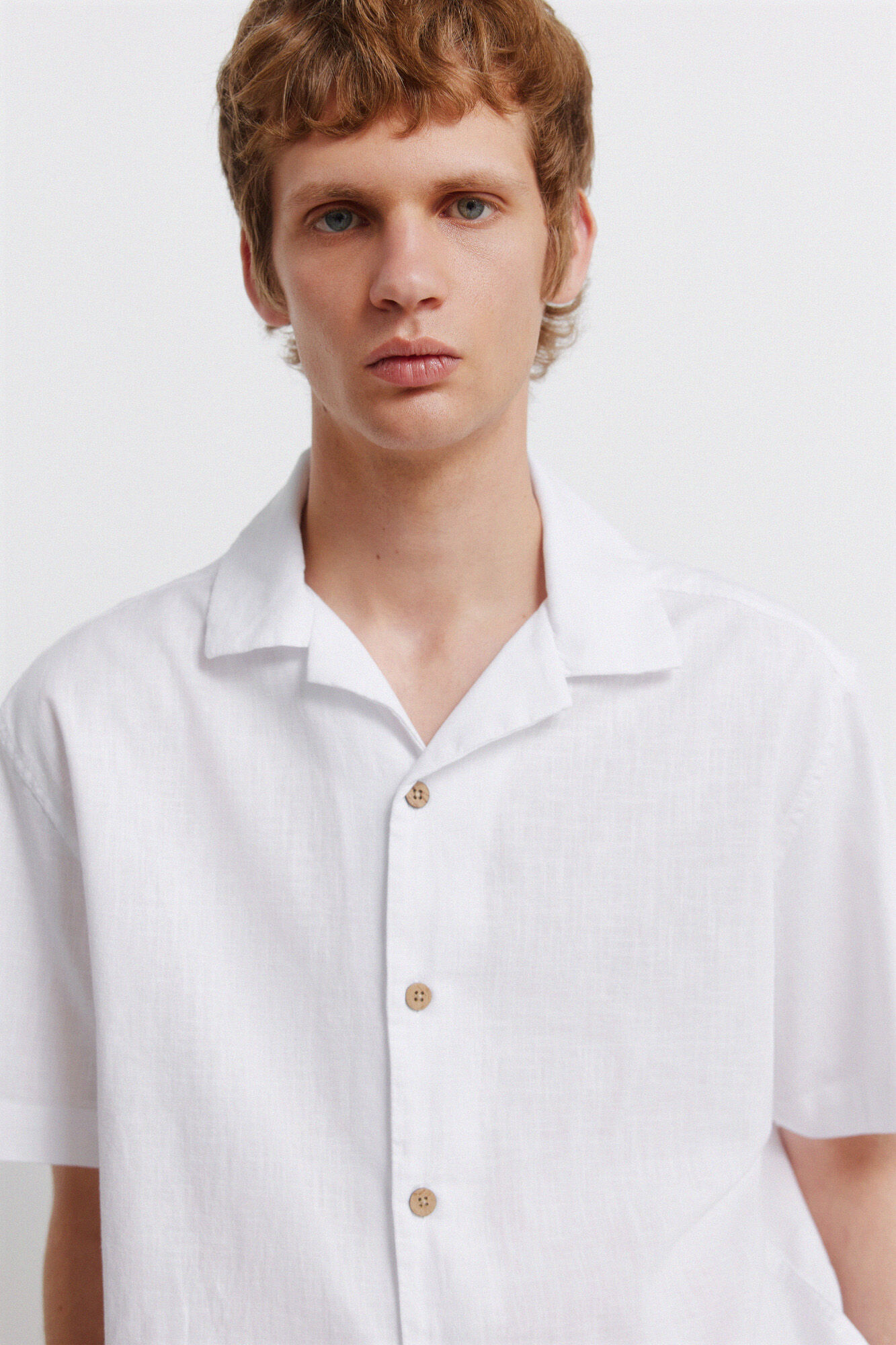 Springfield Camisa bowling de manga corta tipo lino