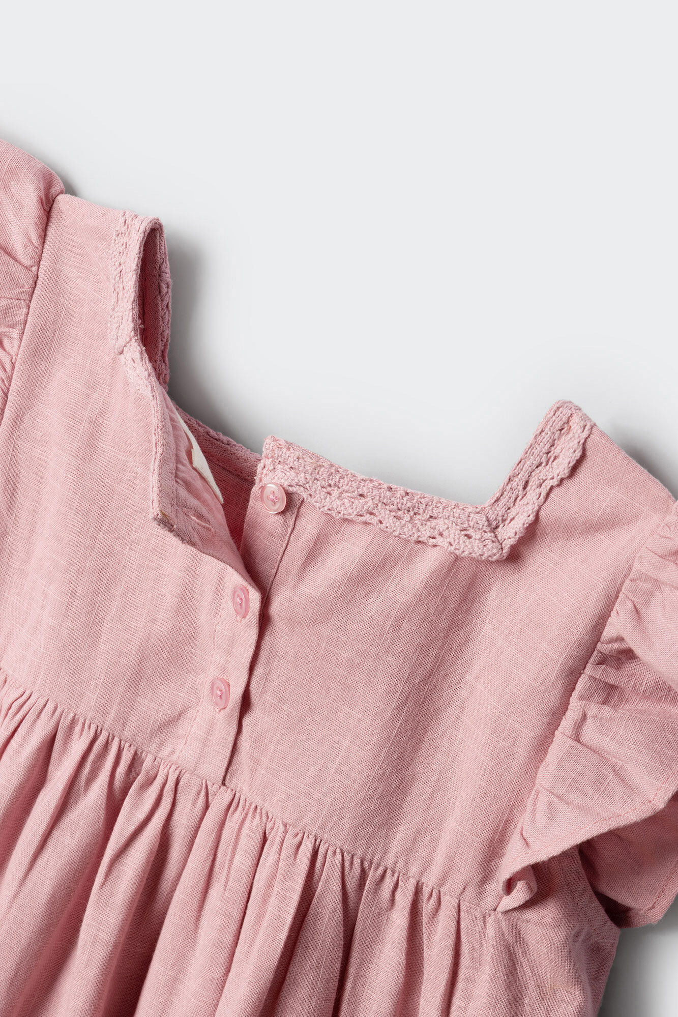 Springfield Kids Vestido con detalles de crochet para ni&ntilde;a morado/lila