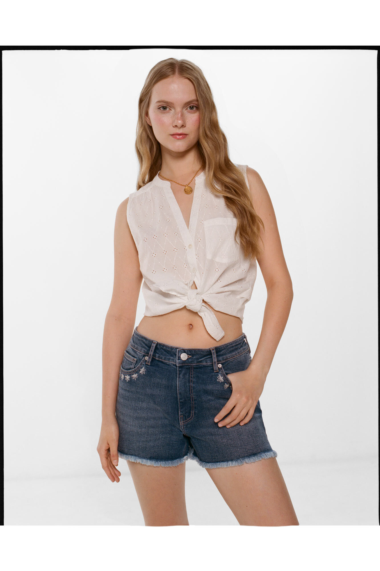 Pantaloncini denim clearance
