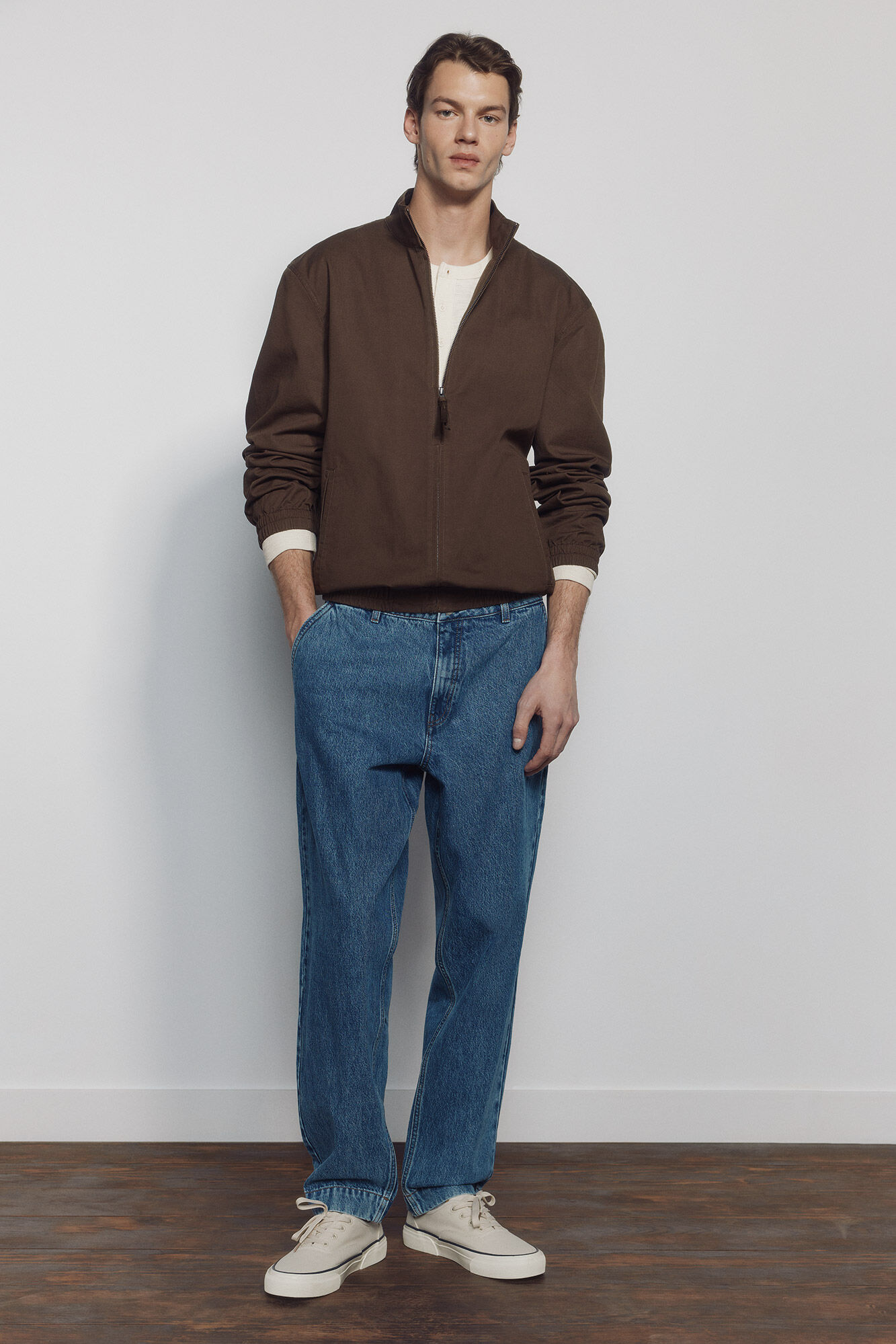 Springfield Jeans chino sobrete&ntilde;ido relaxed fit azul