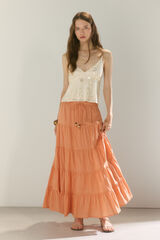 High Spirits Falda Solera naranja