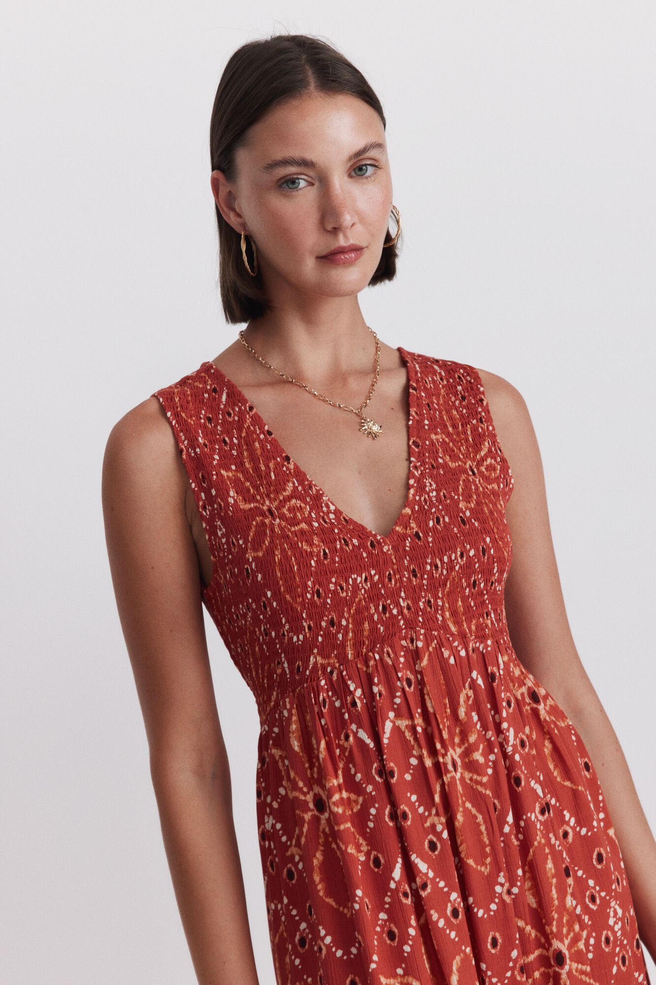 High Spirits Vestido terracota