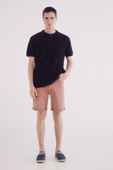 Springfield Bermuda color lavada slim fit rosa