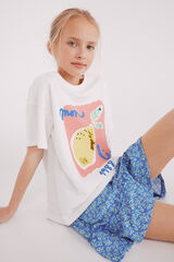 Springfield Kids Playera limones niña natural