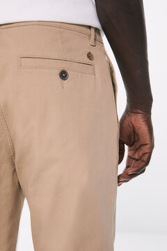 Springfield Pantalón chino regular fit beige