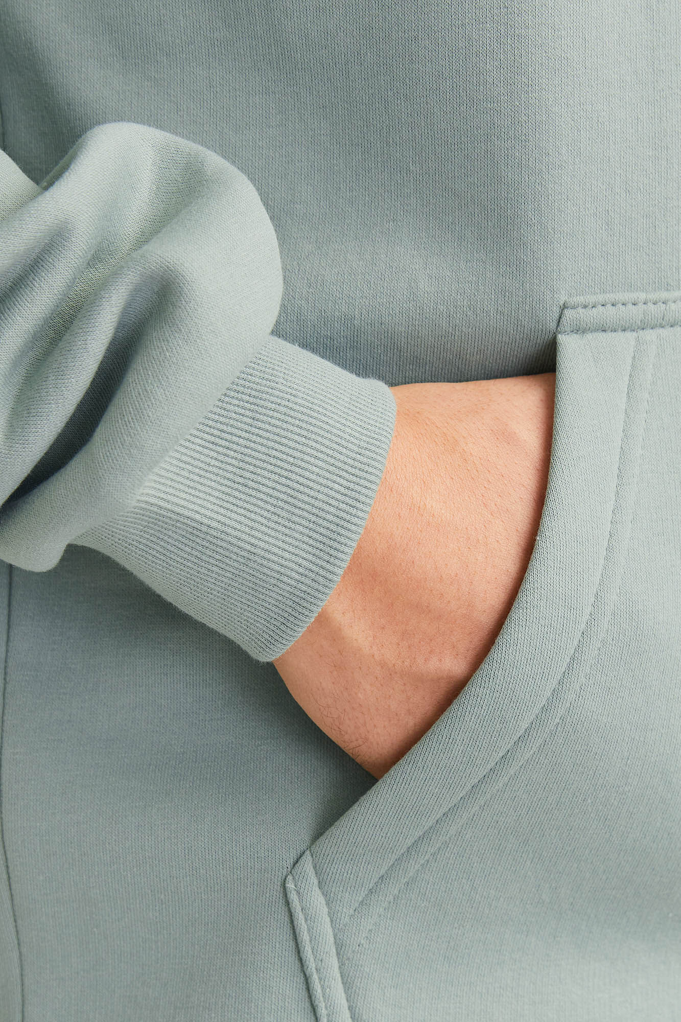 Jack & Jones Sudadera relaxed fit capucha caza oscuro