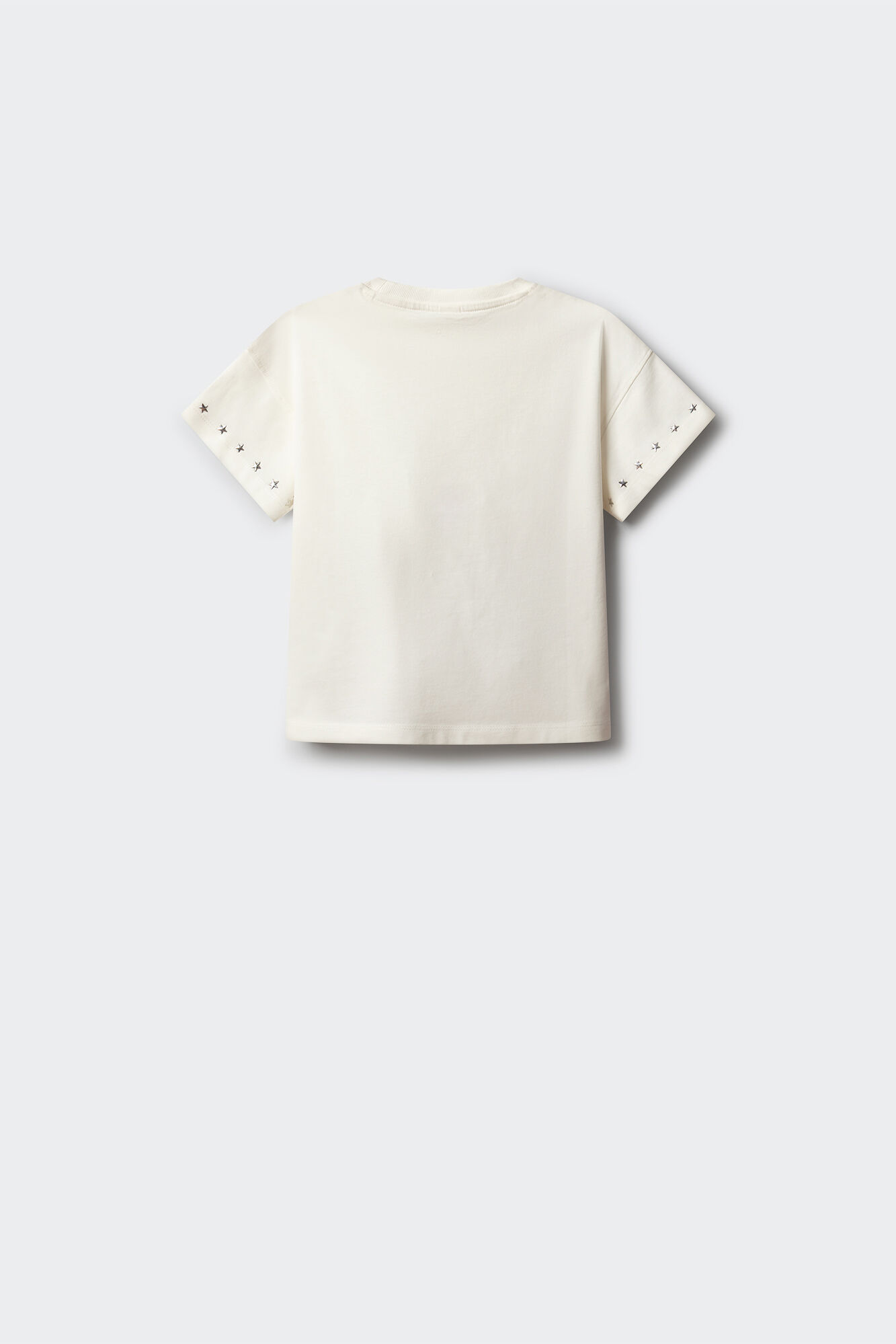 Springfield Kids Playera manga corta con tachas para ni&ntilde;a marfil