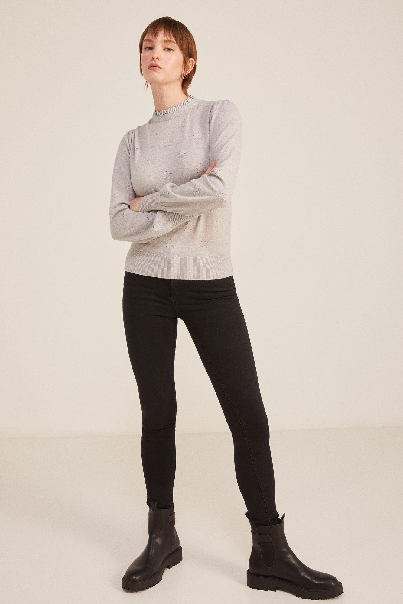 Springfield Su&eacute;ter Estrellas gris