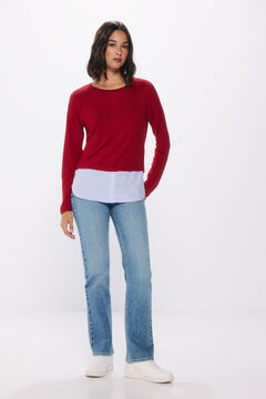 Springfield Playera combinada rojo