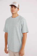 Springfield Playera raya estructura verde