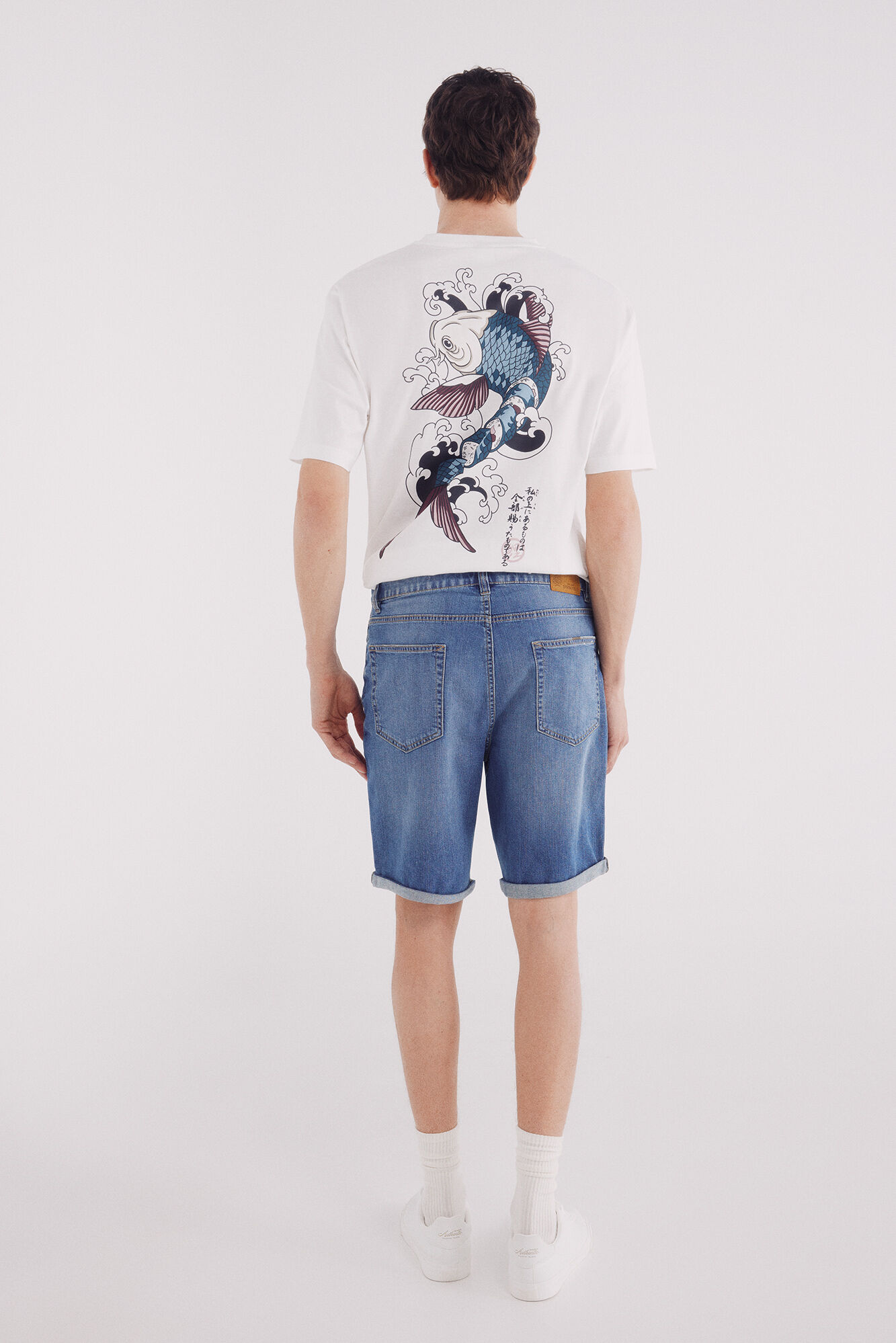 Springfield Bermuda vaquera ultra ligera regular fit azul