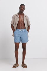 Springfield Traje de ba&ntilde;o estampado de mosaico azul