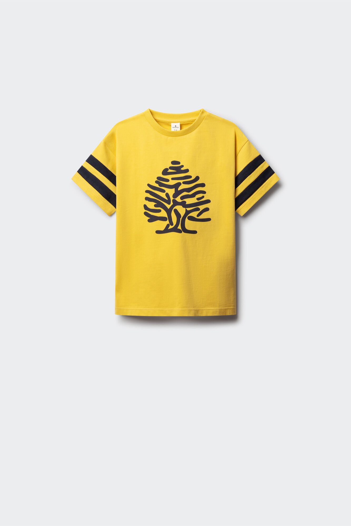 Springfield Kids Playera de manga corta con &aacute;rbol y franjas para ni&ntilde;o