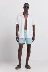 Springfield Traje de ba&ntilde;o estampado geom&eacute;trico azul