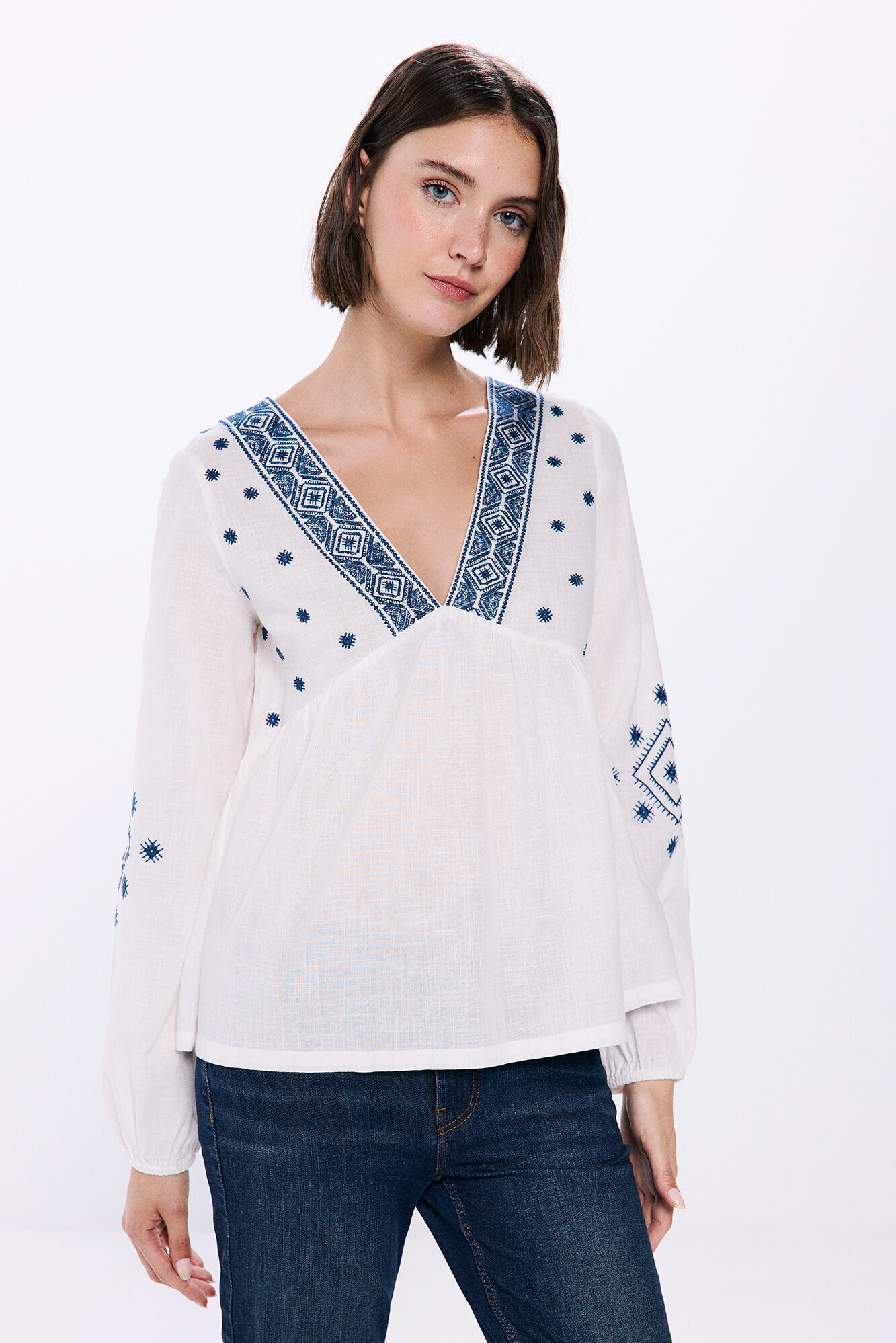 Springfield Blusa bordados 