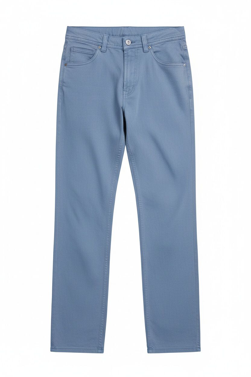 Springfield Pantal&oacute;n 5 bolsillos lavado straight fit azul