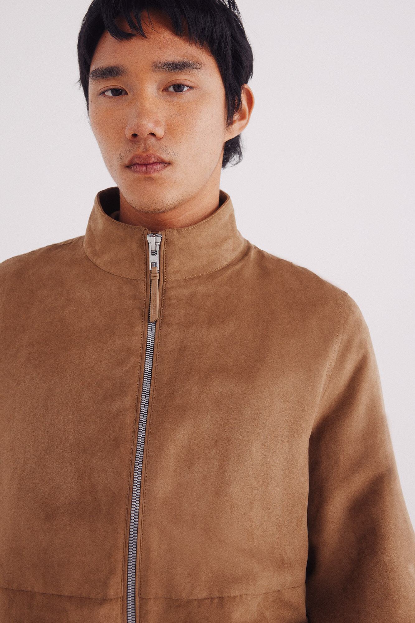 Springfield Chamarra efecto ante beige