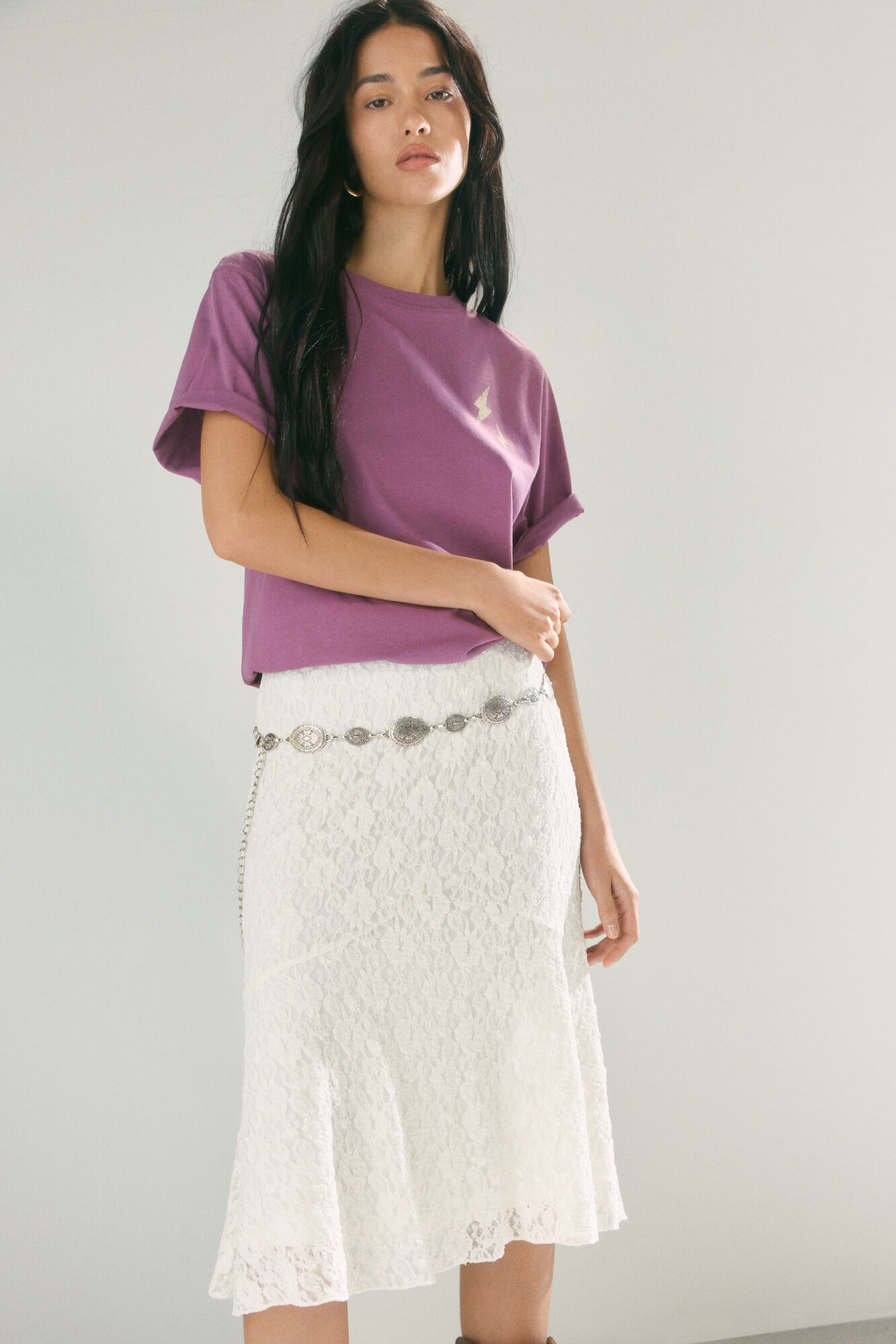 High Spirits Falda suave caf&eacute;